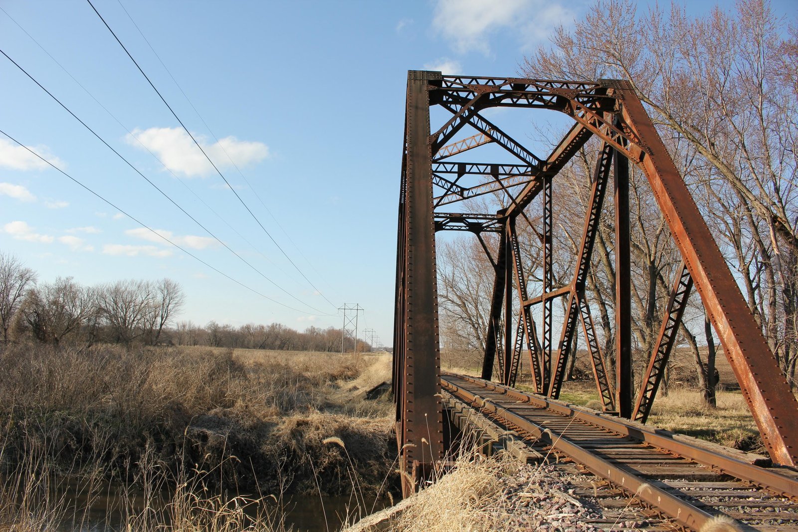 Looking north